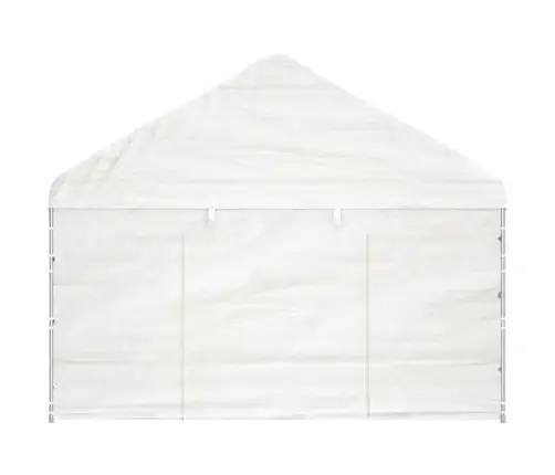 Nojume Ar Jumtu, Balta, 4,08X2,23X3,22 M , Polietilēns Vidaxl