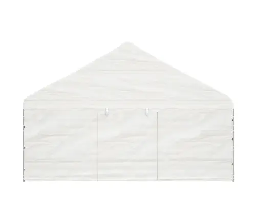 Nojume Ar Jumtu, Balta, 5,88X2,23X3,75 M , Polietilēns Vidaxl