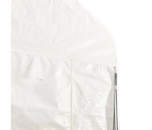 Nojume Ar Jumtu, Balta, 5,88X2,23X3,75 M , Polietilēns Vidaxl