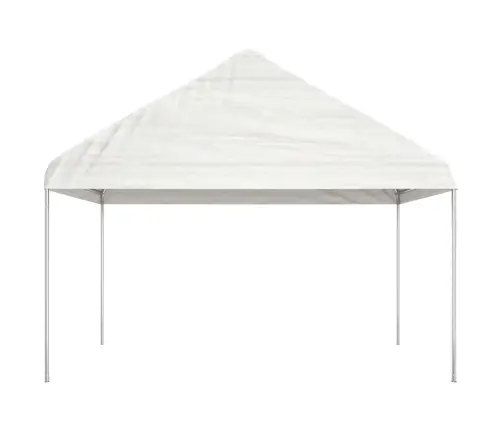 Katusega Varjualune, Valge, 4,08 X 2,23 X 3,22 M, Polüetüleen