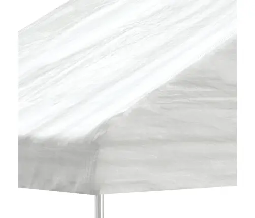 Nojume Ar Jumtu, Balta, 5,88X2,23X3,75 M , Polietilēns Vidaxl