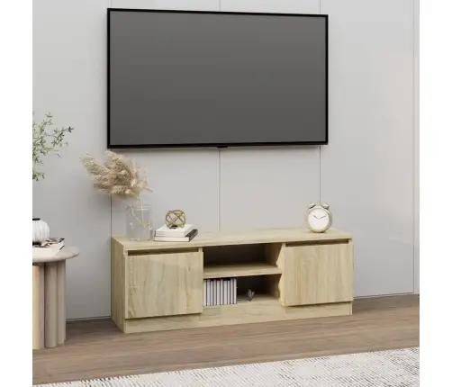 Tv Skapītis Ar Durvīm, Ozolkoka Krāsā, 102X30X36 Cm Vidaxl