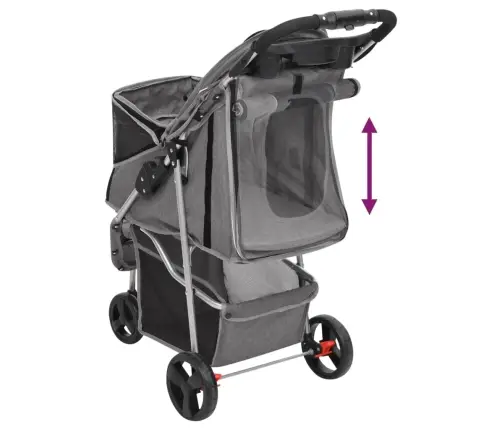 Kokkupandav Koerakäru, Hall, 80 X 46 X 98 cm Oxford Kangas