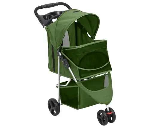 Kokkupandav Koerakäru, Roheline, 80 X 46 X 98 cm Oxford Kangas