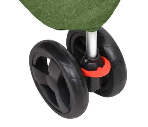 Kokkupandav Koerakäru, Roheline, 80 X 46 X 98 cm Oxford Kangas