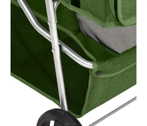 Kokkupandav Koerakäru, Roheline, 80 X 46 X 98 cm Oxford Kangas