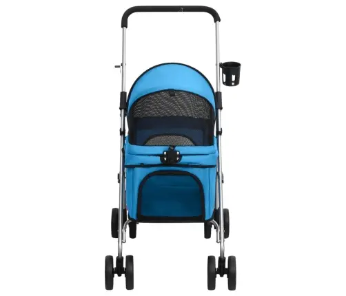 Sulankstomas Vežimėlis Šunims, Mėlynas, 76X50X100cm Audinys