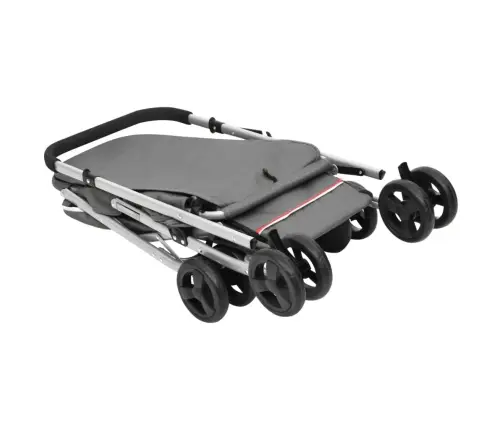 Sulankstomas Vežimėlis Šunims, Pilkas, 100X49X96cm Audinys