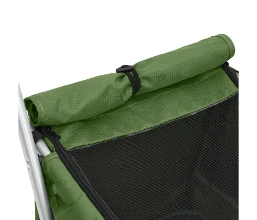 Saliekami Suņu Ratiņi, Zaļi, 100X49X96 Cm, Lina Audums Vidaxl