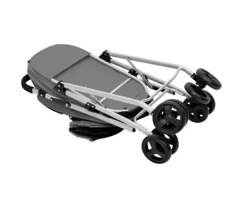 Vežimėlis Šunims, 2 Aukštų, Pilkas, 83X48X97cm Audinys