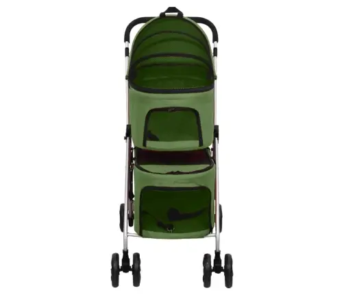 2-Korruseline Kokkupandav Koerakäru, Roheline, Oxford Kangas