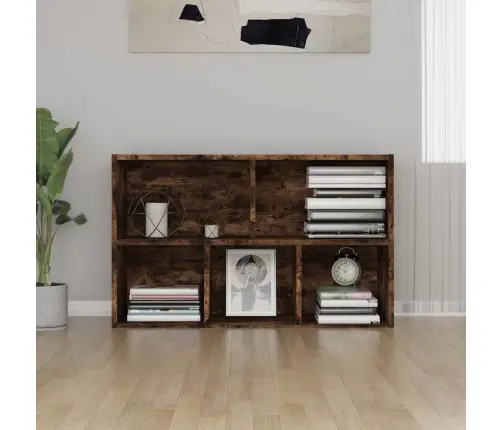 Grāmatu Plaukts, Ozola Krāsa, 50X25X80 Cm, Inženierijas Koks Vidaxl