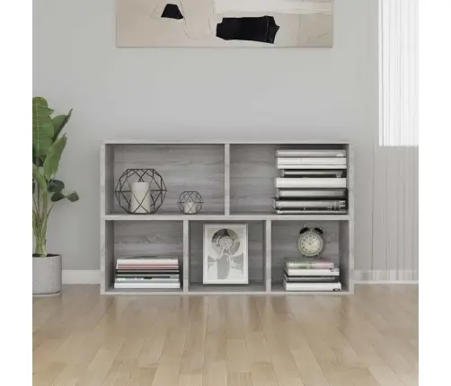 Knygų/Šoninė Spintelė, Pilka Ąžuolo, 50X25X80cm Mediena
