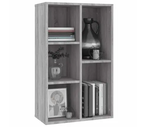 Knygų/Šoninė Spintelė, Pilka Ąžuolo, 50X25X80cm Mediena