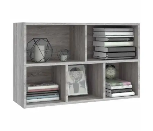 Knygų/Šoninė Spintelė, Pilka Ąžuolo, 50X25X80cm Mediena