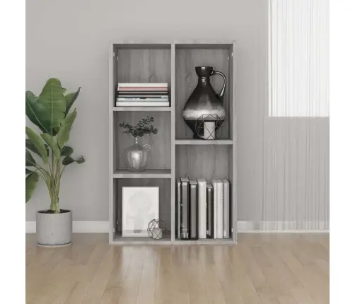 Knygų/Šoninė Spintelė, Pilka Ąžuolo, 50X25X80cm Mediena