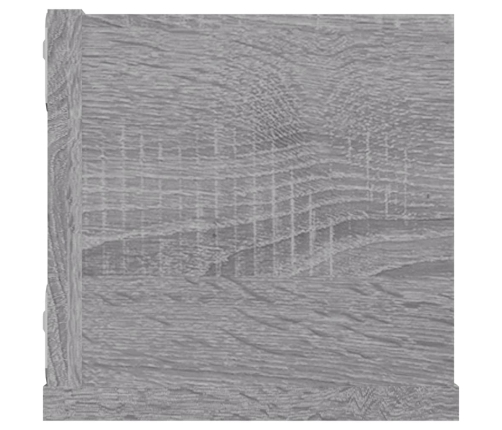 Cd Sienas Plaukts, Pelēks, 100X18X18 Cm, Inženierijas Koks Vidaxl