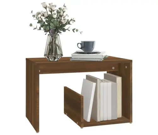 Galdiņš, Brūna Ozolkoka, 59X36X38 Cm, Inženierijas Koks Vidaxl