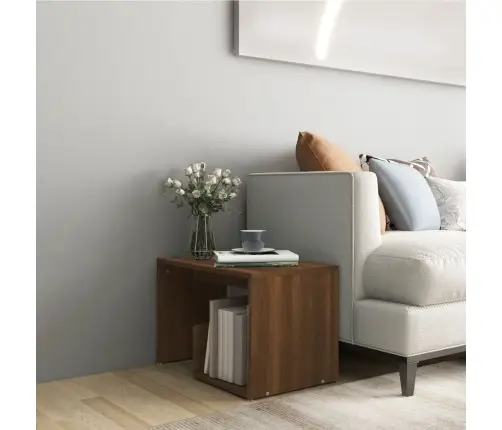 Galdiņš, Brūna Ozolkoka, 59X36X38 Cm, Inženierijas Koks Vidaxl