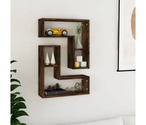 Sienas Plaukti, 2 Gab., 50X15X50 Cm, Inženierijas Koks Vidaxl