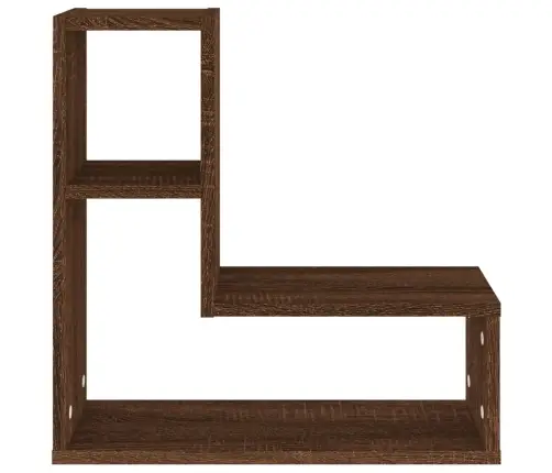 Sieninės Lentynos, 2Vnt., Rudos Ąžuolo, 50X15X50cm Mediena