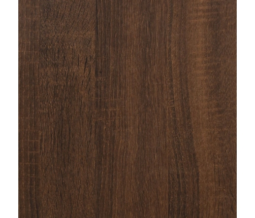Sienas Plaukti, 2 Gb., Brūna Ozolkoka, 50X15X50 Cm, Koks Vidaxl