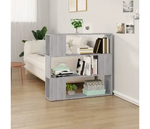 Grāmatu Plaukts, Pelēka Ozolkoka Krāsa, 100X24X94 Cm Vidaxl