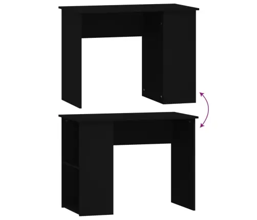 Rakstāmgalds, Melns, 100X55X75 Cm, Inženierijas Koks Vidaxl