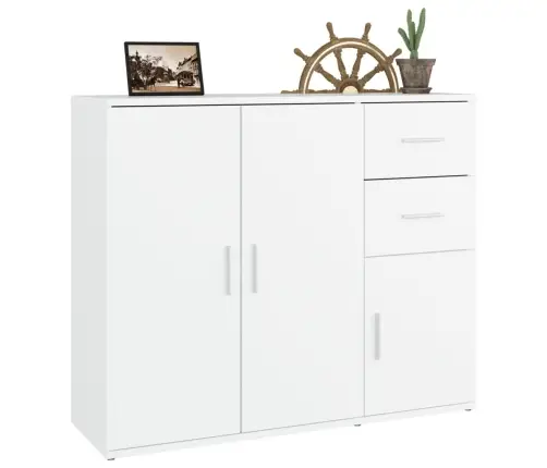 Puhvetkapp, Valge, 91 X 29,5 X 75 cm Tehispuit