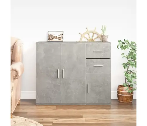 Puhvetkapp, Betoonhall, 91 X 29,5 X 75 cm Tehispuit