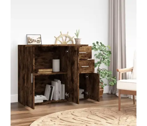 Kumode, Ozolkoka Krāsa, 91X29,5X75 Cm, Inženierijas Koks Vidaxl