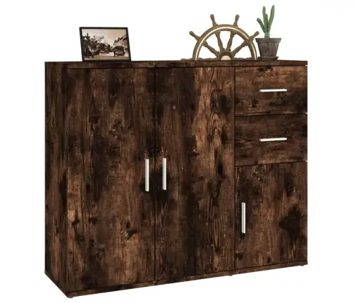 Kumode, Ozolkoka Krāsa, 91X29,5X75 Cm, Inženierijas Koks Vidaxl