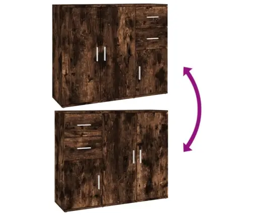 Kumode, Ozolkoka Krāsa, 91X29,5X75 Cm, Inženierijas Koks Vidaxl