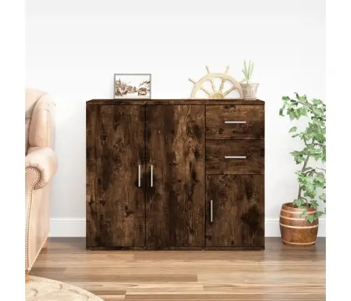 Kumode, Ozolkoka Krāsa, 91X29,5X75 Cm, Inženierijas Koks Vidaxl