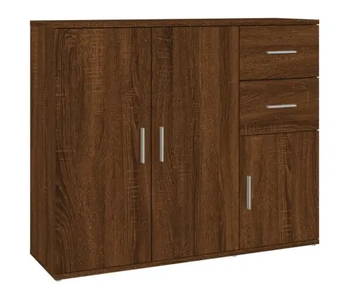 Kumode, Ozolkoka Krāsa, 91X29,5X75 Cm, Inženierijas Koks Vidaxl