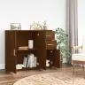 Kumode, Ozolkoka Krāsa, 91X29,5X75 Cm, Inženierijas Koks Vidaxl