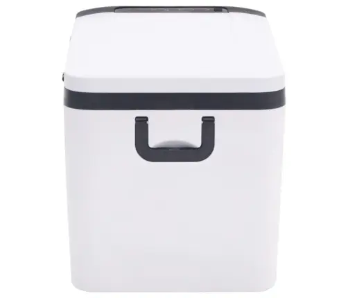 Aukstumkaste Ar Rokturi, Adapteri, Balta Ar Melnu, 25 L, Pp, Pe Vidaxl