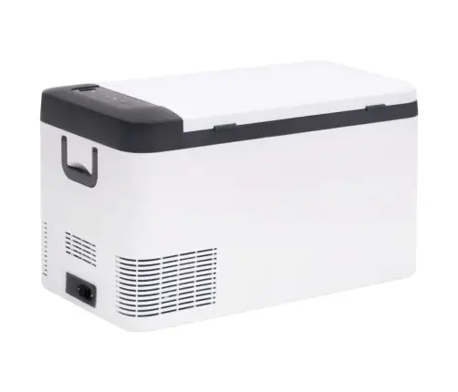 Aukstumkaste Ar Rokturi, Adapteri, Balta Ar Melnu, 25 L, Pp, Pe Vidaxl