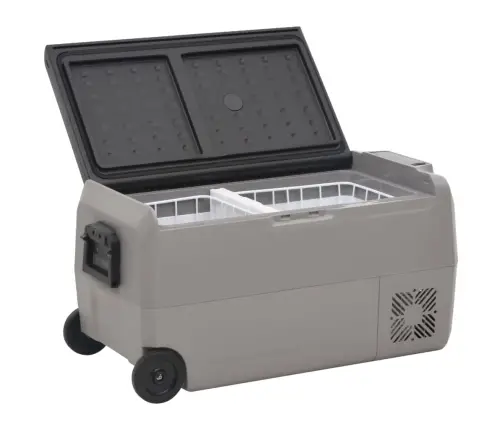 Aukstumkaste, Riteņi, Adapteris, 36 L, Pp, Pe, Melna, Pelēka Vidaxl