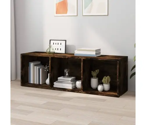 Raamaturiiul/Telerikapp, Suitsutamm, 36X30X114 cm Tehispuit