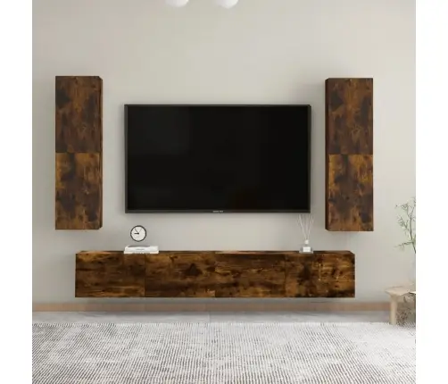 Sienas Tv Skapītis, Ozola Krāsa, 30,5X30X110 Cm Vidaxl