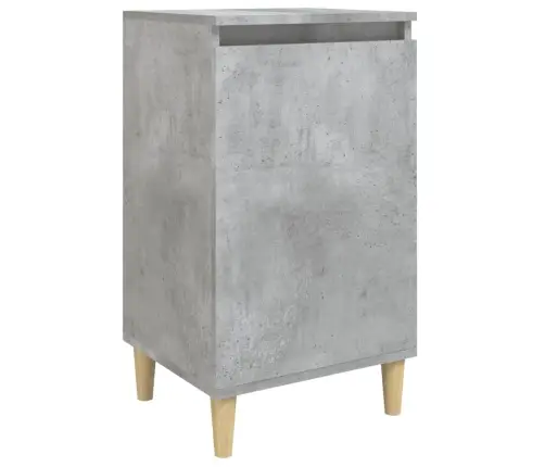 Naktsskapītis, Betona Pelēks, 40X35X70 Cm, Inženierijas Koks Vidaxl