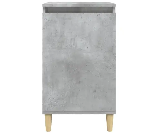 Naktsskapītis, Betona Pelēks, 40X35X70 Cm, Inženierijas Koks Vidaxl