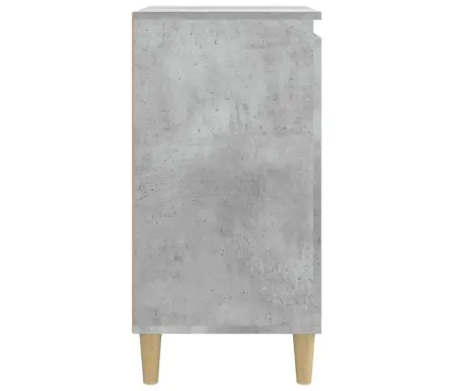 Naktsskapītis, Betona Pelēks, 40X35X70 Cm, Inženierijas Koks Vidaxl