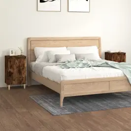 Naktsskapīši, 2 Gb., Koka Krāsa, 40X35X70 Cm, Inženierijas Koks Vidaxl