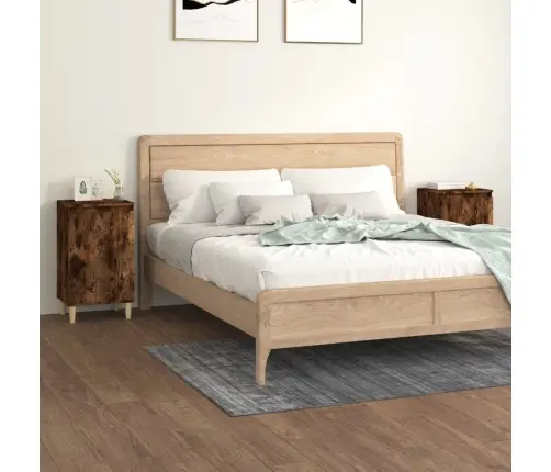 Naktsskapīši, 2 Gb., Koka Krāsa, 40X35X70 Cm, Inženierijas Koks Vidaxl Naktsskapīši, 2 Gb., Koka Krāsa, 40X35X70 Cm, Inženierijas Koks Vidaxl