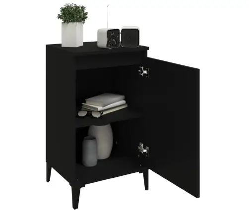 Öökapid 2 Tk, Must, 40X35X70 cm Tehispuit