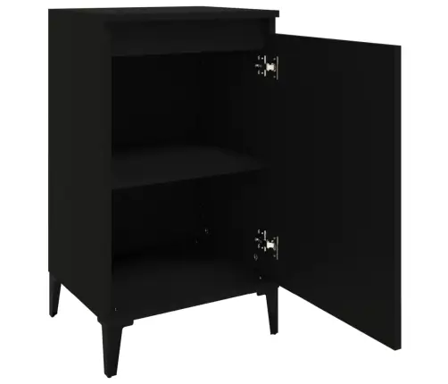 Öökapid 2 Tk, Must, 40X35X70 cm Tehispuit