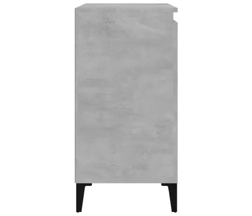 Naktinė Spintelė, Betono Pilka, 40X35X70cm Apdirbta Mediena