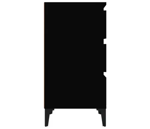 Naktsgaldiņš, 40X35X70 Cm, Inženierijas Koks, Melns Vidaxl